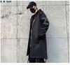 Herr Mellanlång Huvförsedd Vindjacka: Trendig Koreansk Stil Hip Hop Cape, Stor Storlek, för Höst/Vinter