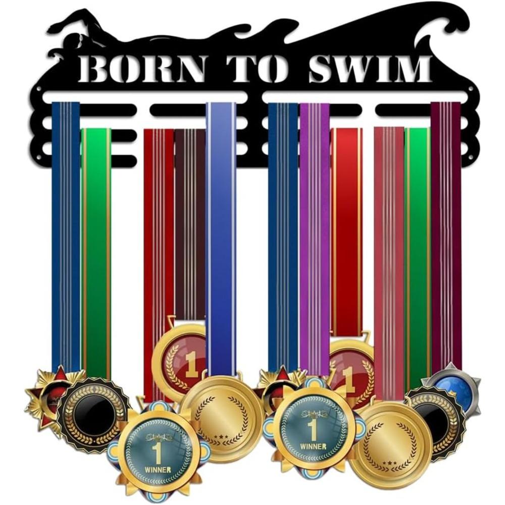 

Металлический настенный держатель для медалей 3 ряда Вешалка Дисплей Держатель для спортивных наград Ленты каратэ Украшения 40 см 15,75 дюйма