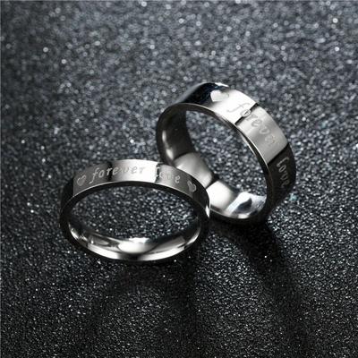 1 buc Inel la Modă Adevărata IUBIRE PENTRU TOTDEAUNA Design "IUBIRE ETERNA" Oțel Titan