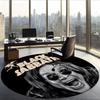 Ozzy Osbourne (20) Round Office Rug Decorative Floor Rug for Office Bedroom Living Room and Home Space