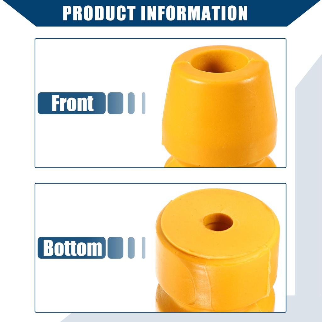 Hihaha Nej.A1153230644 Bakre Jance Stötfångare Gummianslag Bussning Kollisionsskydd Passar Mercedes-Benz 300 350 420 560 / Gul 2 st