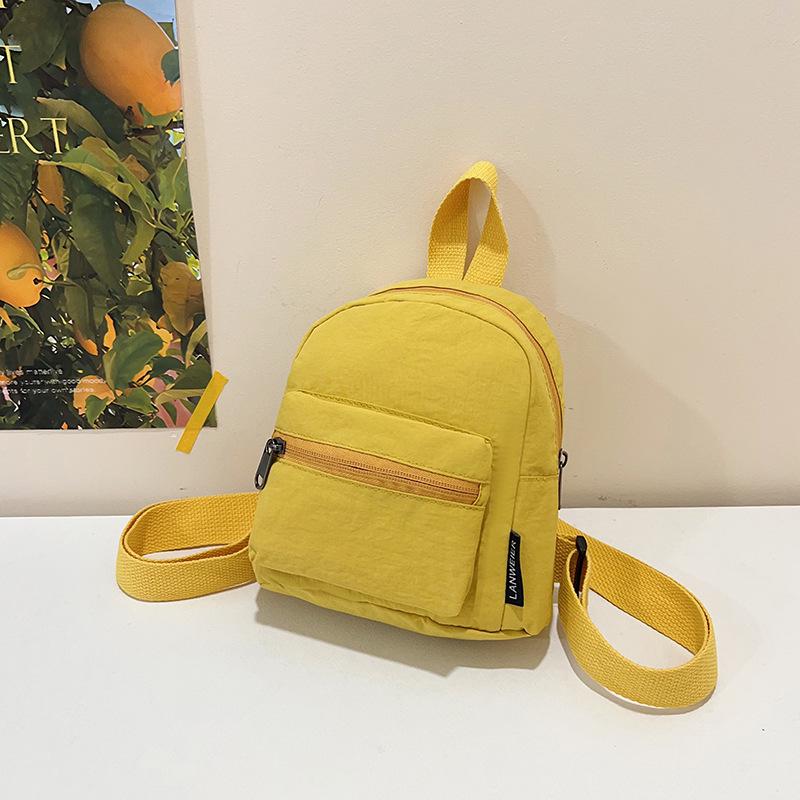 

Korean Style Classic Nylon Mini Backpack - Versatile Women s & Children s School, Crossbody, or Single Shoulder Bag One Size жёлтый