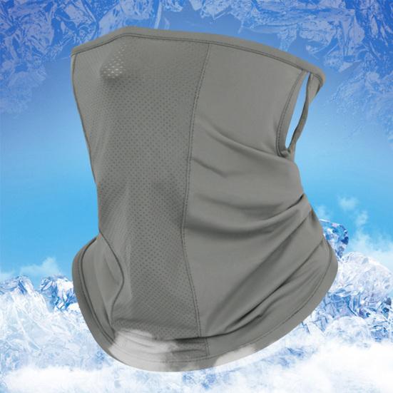 Summer Cycling Face Guard Neck Gaiter Windproof UV Protection Breathable Cooling Ice Silk Men Women Outdoor Bandana Neck Scarf Face Shield