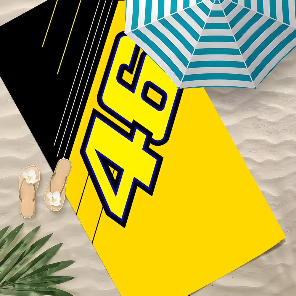 Sport Moto GP Towel Polyester Beach Towel Quick Dry Sand Free Bath Towel for Summer Pool Travel Vacation