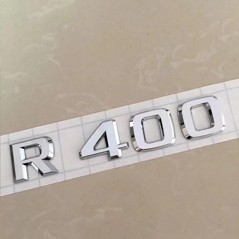 3D Flat Font Chrome Letters R320 R400 4Matic Top Quality ABS Emblem for Mercedes Benz R Class Car Trunk Nameplate Logo Sticker TG7
