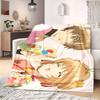 Cardcaptor Sakura Prime Cartoon Flannel Blanket, Printed Decorative Throw for Sofa, Cozy Bedroom Bedding, Travel Accessory_LIAN