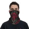 Japanese Art Oni Mask Snake Headband Neck Warmer Hiking Cycling Tube Scarf Women Men Face Bandana Gaiter