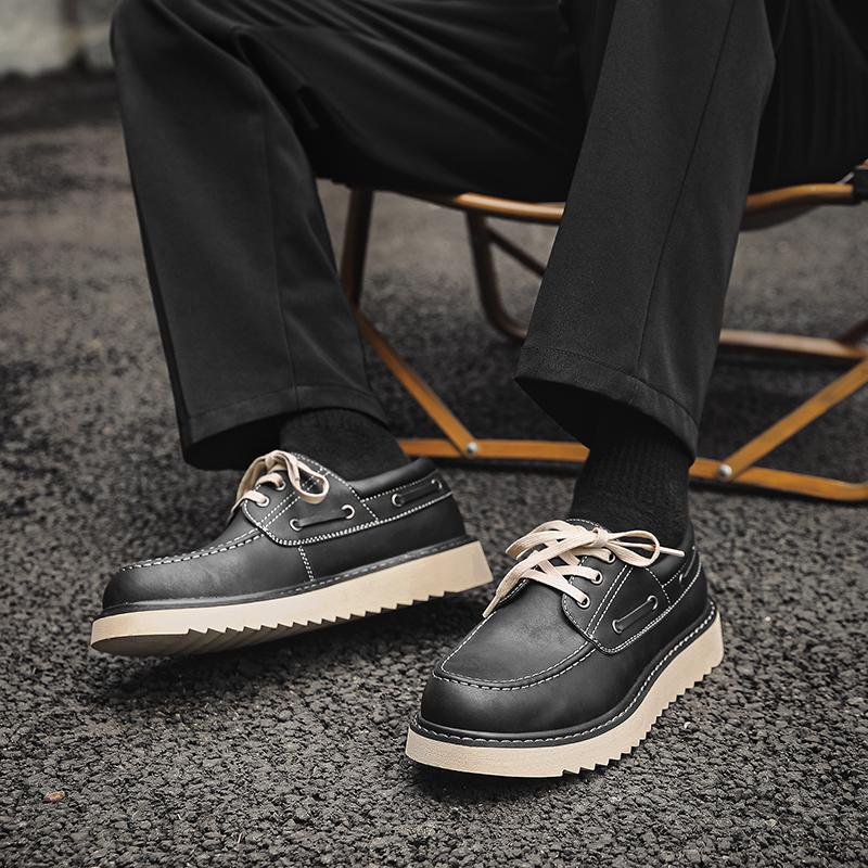 Fashion Hot Genuine Leather Mens Dress Shoes Oxfords Outdoor Lace Up Italian Mens Casual Shoes Walk Sneakers Moccasins Loafers Wearable