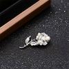 Light Luxury Retro Gold And Silver Rose Pearl Chest Men And Women Niche High-End Corsage Suit Pin Accessories