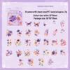 Yuezhen Four Seasons Floral Language Retro PET Stickers for Journals