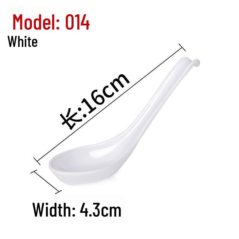 Xiangyuanmei Long Handle Colorful Melamine Soup Spoon - Imitation Porcelain for Hotel and Restaurant Use
