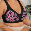 0XL-6XL Front-closure Wire-free Vest Style Printed Plus Size Underwear
