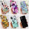 For OPPO A52 Case OPPOA52 CPH2069 A 52 Flower Phone Case Fashion Transparent Silicone Soft TPU Back Cover For OPPO A72 A92 Coque