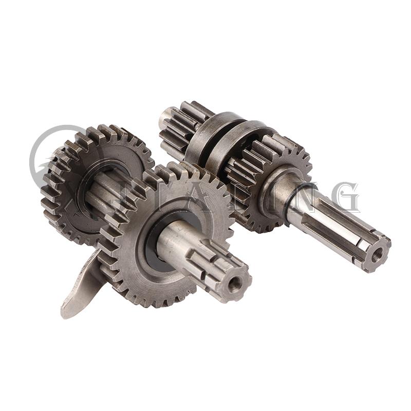 1+1 Reverse Gears Main Countershaft Transmission Gear Box Counter Shaft Fit For ATV Pit Dirt Bike Motorcross Horizontal Engine