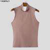INCERUN Men Women Sleeveless Backless Casual Fitted Party Tank Tops