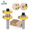 Tungsten Steel T-Tenon Joint Cutter: 23 Patterns, Double Bearing, Four-Flute Woodworking Panel Cutter.