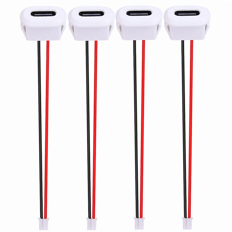 20/10/4/2pcs Type C Charger Plug Socket Connector Jack Female USB-C with Card Buckle 3A High Current Fast Charging Jack Port