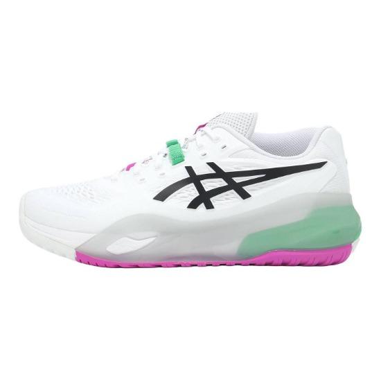 Asics Sneakers Uomo Gel Resolution X 2E Wide Bianco Verde Aurora 1041A487-103
