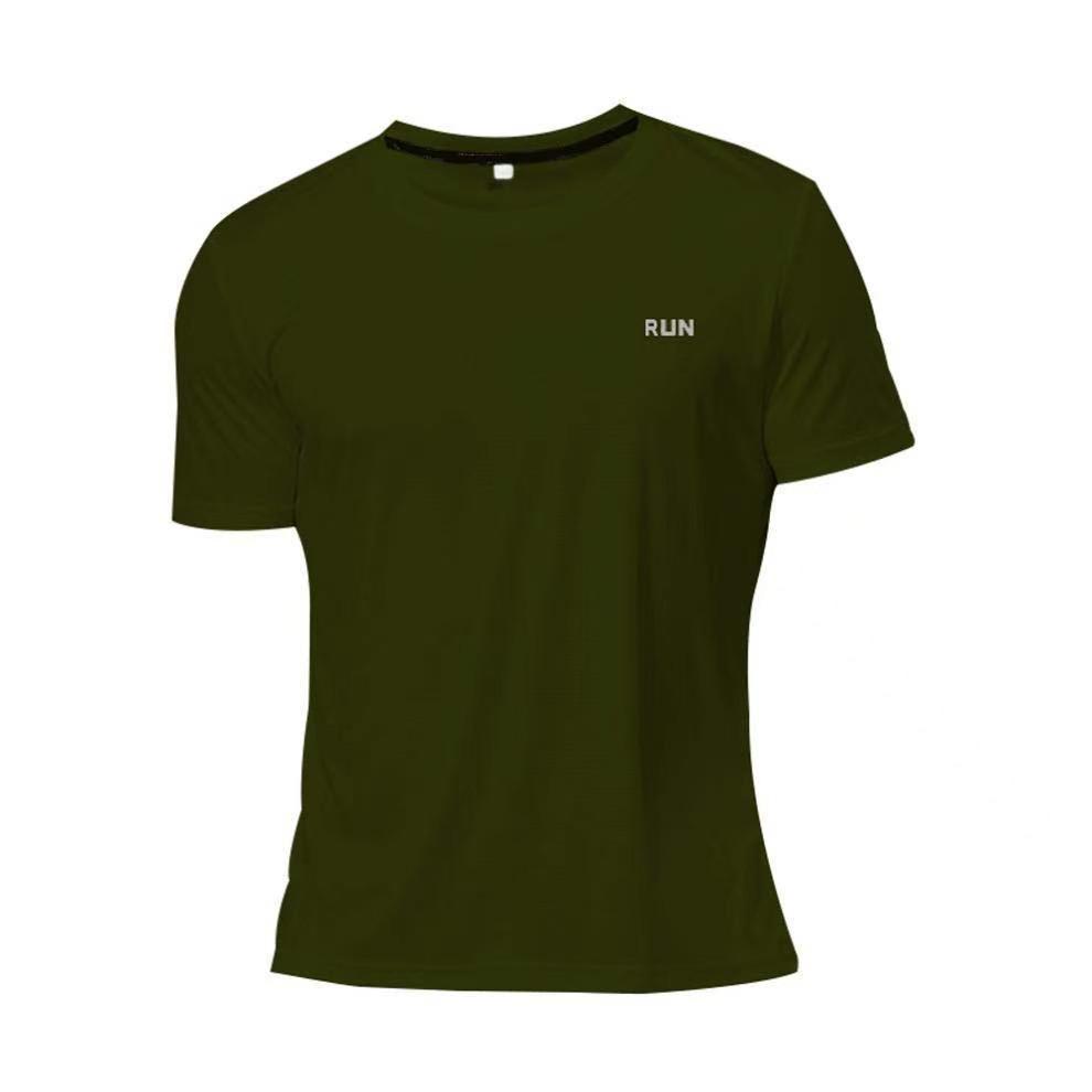 Men's Summer Quick-Dry Breathable Running T-Shirt - Casual Loose Fit, Round Neck, Short Sleeve Fitness Top