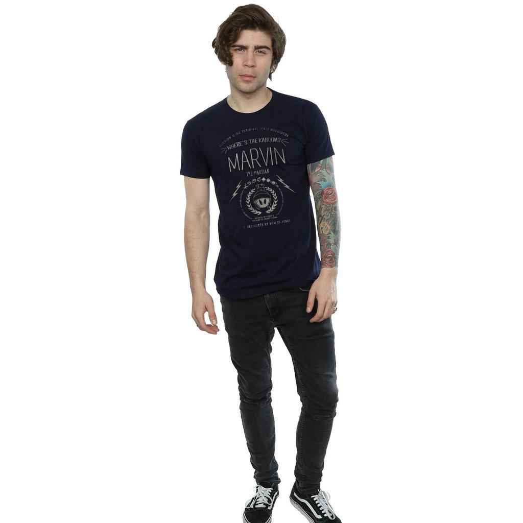 Looney Tunes Mens Where´s The Kaboom Marvin The Martian Cotton T-Shirt