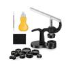 Watch Repair Tool Kit: Desktop Case Presser, Back Cover Press, Battery Replacement Tool, Mechanical/Quartz Watches - 19 Pieces.