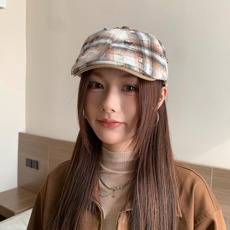 Retro Anti-duck Tongue Beret Children Summer Painter Newsboy Hat Simple Versatile Face Small Forward Hat