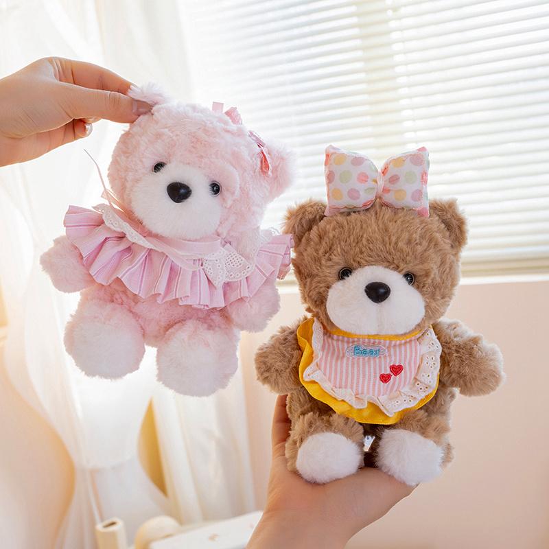Classic Style Bear Plush Toy Soft Stuffed Animal Teddy Bear Pillow For Kids Girls Christmas Birthday Gift Valentine'S Day Decor
