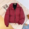 Trendy Academic Style Women's Winter Stand Collar Short Cotton Jacket 2025