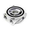 Engine Oil Filter Sandwich Plate With M20x1.5 Sensor Threads Thermostatic 74°C Close 78°C Full Shut For Car Modification