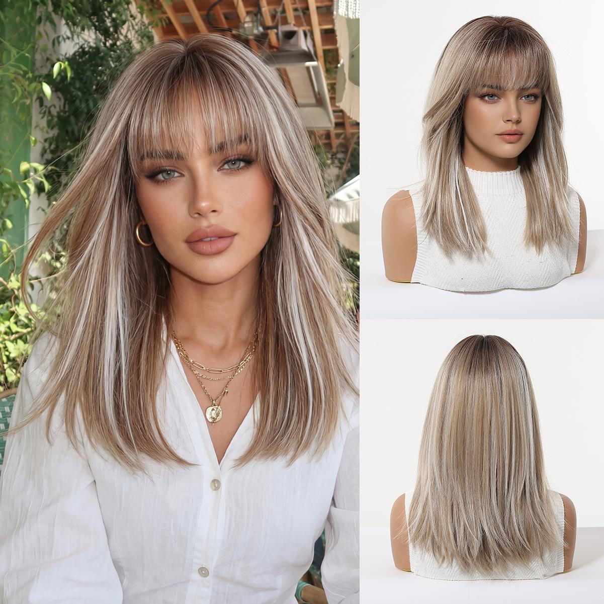 LOUIS FERRE Brown Base Blonde Highlights