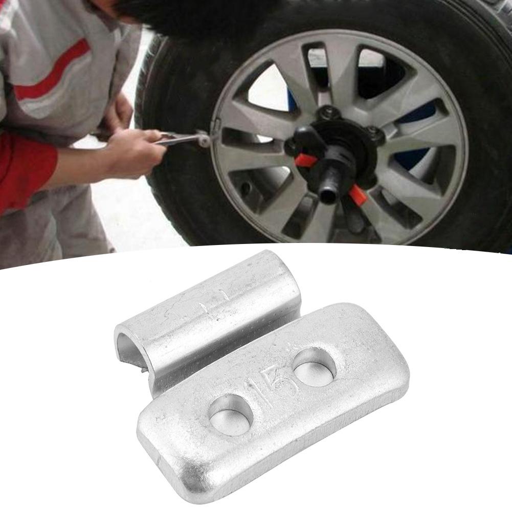 15g 0.53oz 100 Stück P-Stil Radgewicht Aluminiumlegierung Aufsteckausgleichsgewicht für Stahlräder