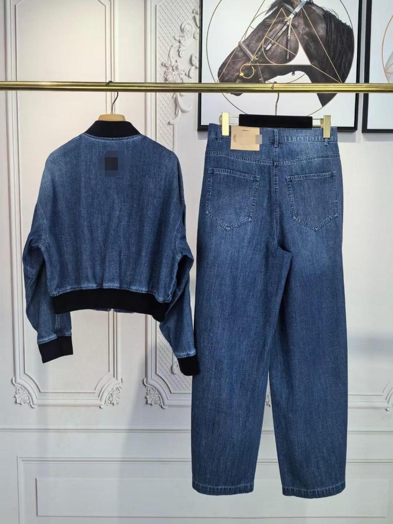 Lo Family High-End Wide-Leg Denim Jeans - Lässig, Schlicht, Temperamentvoller Stil