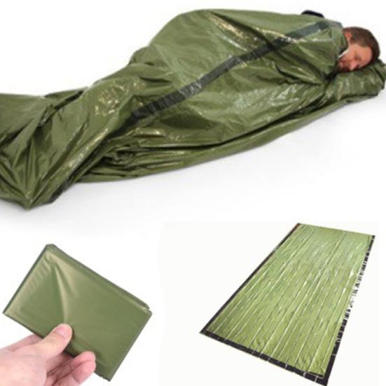Emergency Sleeping Bag Portable Thermal Blanket Lightweight Waterproof Outdoor Camping Backpacking Hiking Adults Bivvy Sack Survival Gear