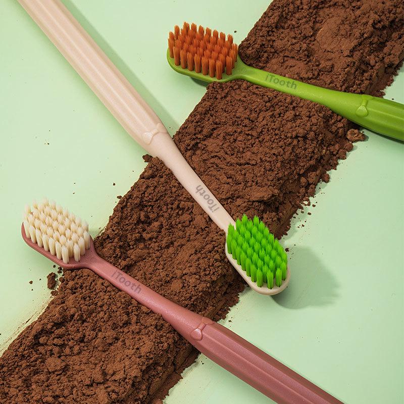 Adult Soft Bristle Toothbrush 3-Pack with Silver Ion Antibacterial Wide Head