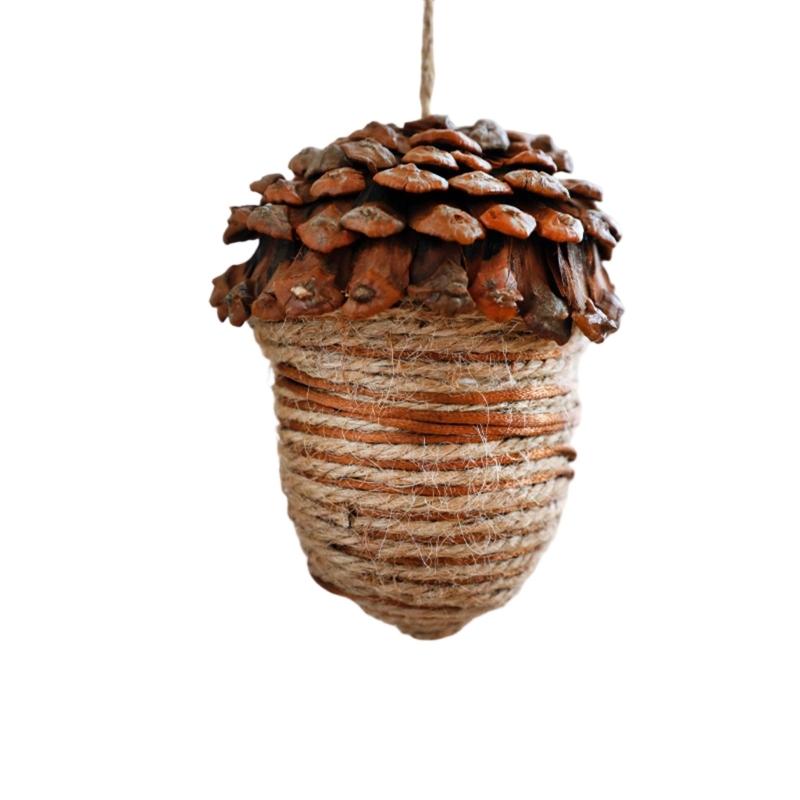 Piña Natural Decoración Navideña Colgante Adorno Festivo Duradero Para Decoración Navideña Interior y Exterior