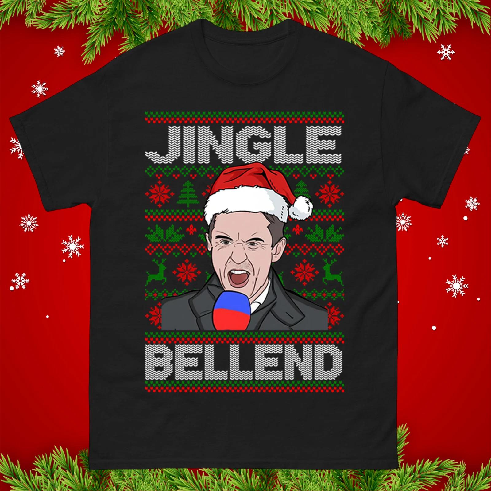 Gary Neville Christmas T-Shirt Funny Rude Jingle Bellend Xmas Family Tee Top M