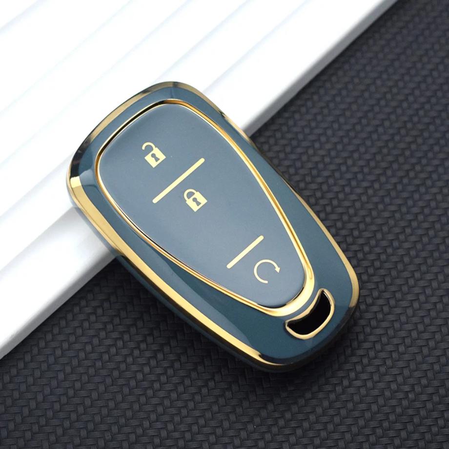 For Chevrolet Malibu Blazer Traverse Seeker Onix Equino Volt Bolt Trax Orlando Cruze Spark Sonic Camaro Tpu Car Key Case Cover