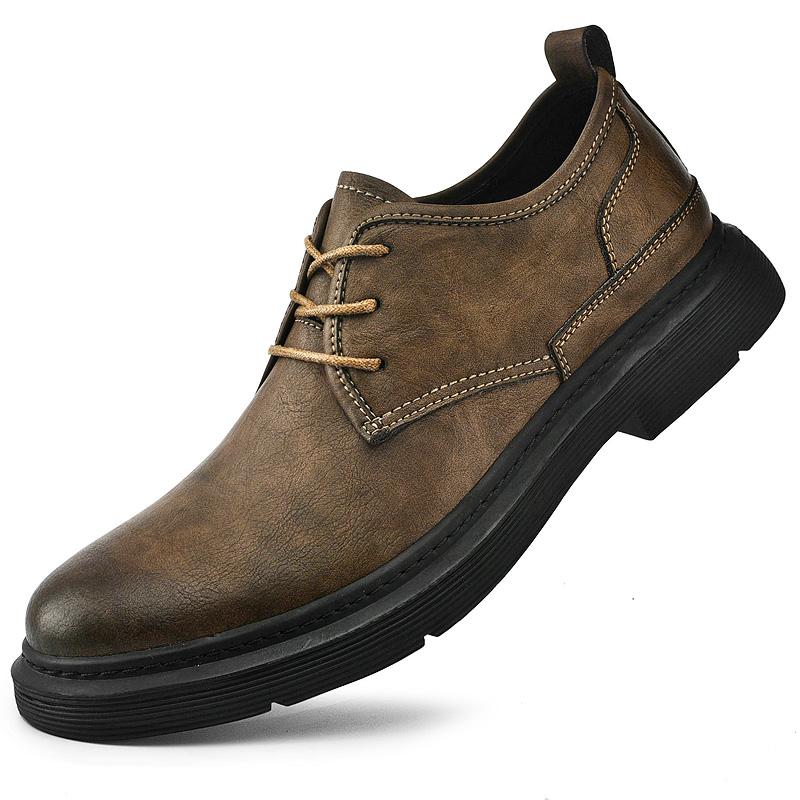 Fashion Luxury Brand Men Comfy Driving Shoes2025New Flat Designer Outdoor Shoes Casual Leather Walking Shoes Classic Lace-Up Oxford Shoe