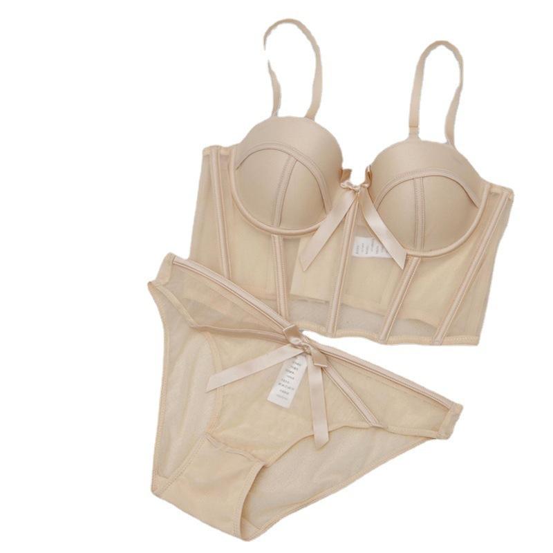 French 1011 new outer wear tube top, double breasts, beautiful back sling, sexy chest show, corset bra, underwear women