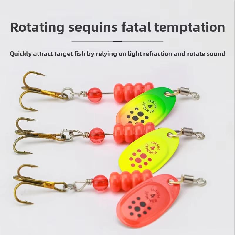 Fishing Lure Kit 5PCS 67G Spinner Bait Metal Trout Bass Salmon Pike Catfish Zander Marlin Freshwater Saltwater Midwater Bottom