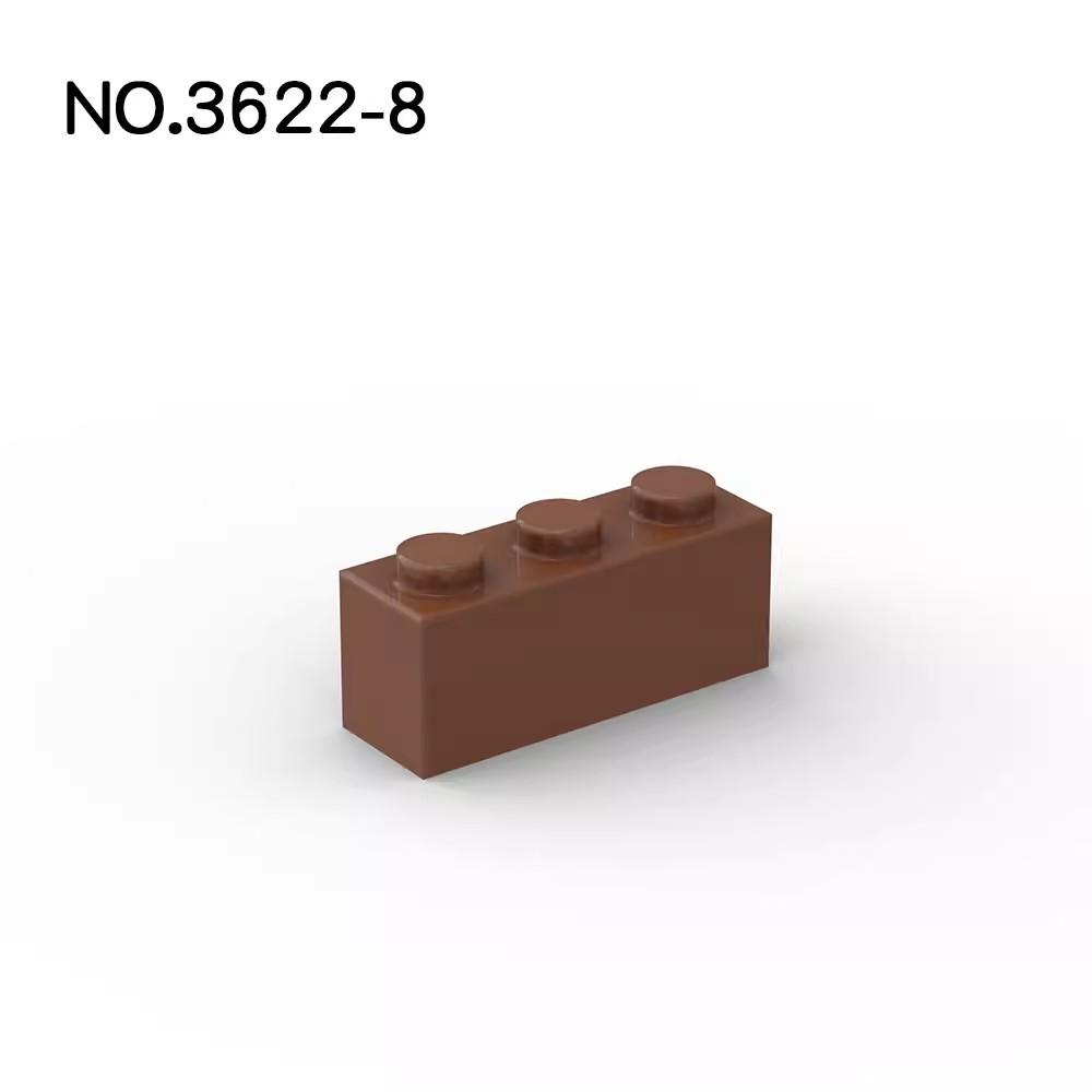 20Pcs MOC Parts 3622 Brick 1 x 3 Compatible DIY Assmble Building Blocks Particle Kid Puzzle Brain Enlighten Toy Birthday Gift
