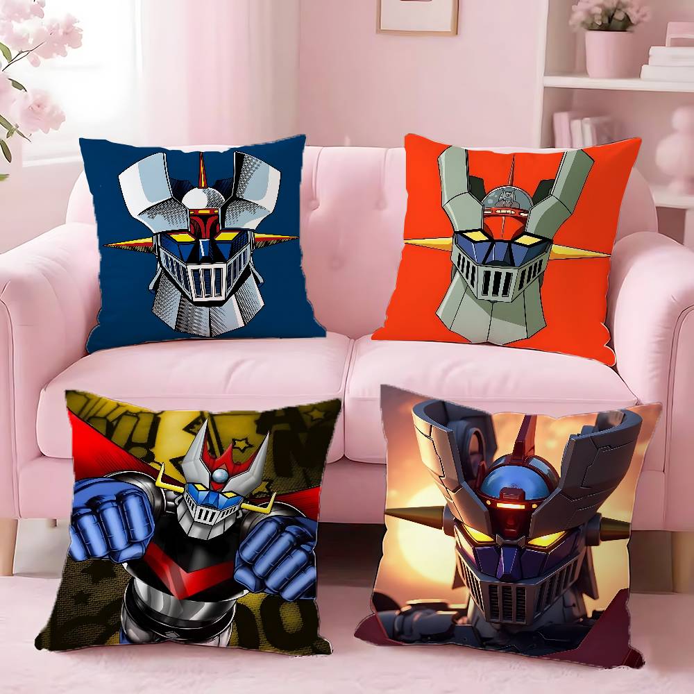 M-Mazinger Z R-Robot Pillow Case For Sofa Decor Car Office Room Printing Cushion Cover Decorations And Protector