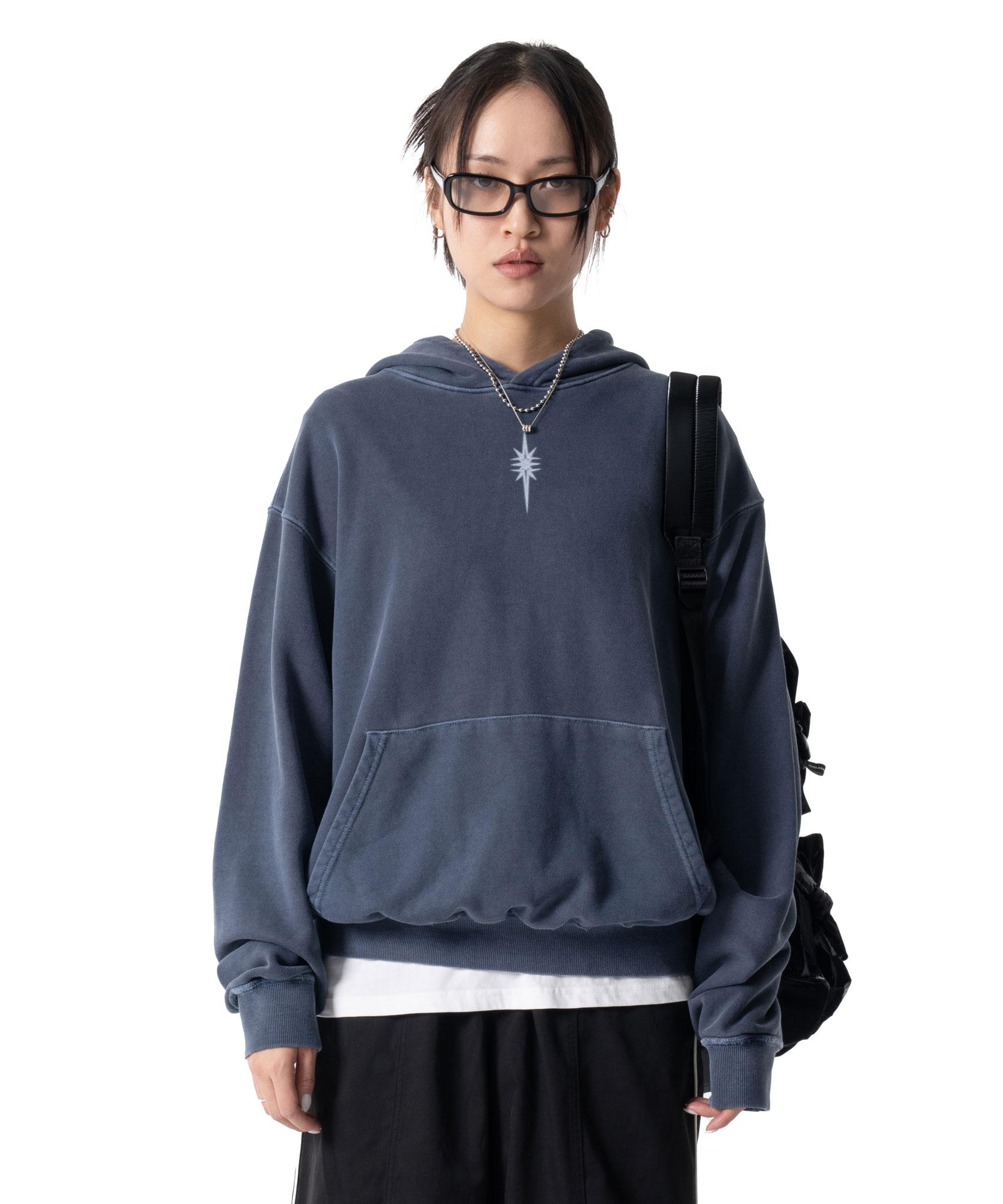 Iuga Makaras Pigment Dyed Hoodie (Dusty Blue) Dusty Blue/3