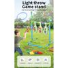 Indoor And Outdoor Beanbag Throwing Game Stand With Lights, 2-in-1 Two-player Competitive Throwing And Ring Game Toy