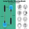 3-In-1 Stainless Steel Water Bottle Brush Set Cleaning Brush Long Handle Water Bottles Cleaner Washing Kitchen Scrubbing Tools