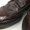 80er90er Vintage USA Kaufhaus Modell Long Wingtip American Brogue Burgunder Größe 10.5D 28.0(GEBRAUCHT)