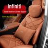 Infiniti Q50L/Q70/QX50/Maybach Suede Neck Pillow & Lumbar Support Headrest
