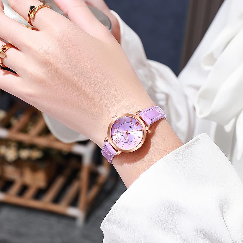 Ladies Belt Watch Simple Luminous Fashion Ladies Small Round Watch