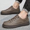 New High Quality Men's Shoes Genuine Leather Lace-up Oxford Shoes Brand Business Men Casual Shoes Handmade Skateboard Shoes