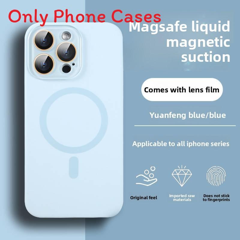 Liquid Silicone Magnetic Phone Case For Iphone 17promax With Shockproof And Antifingerprint Design